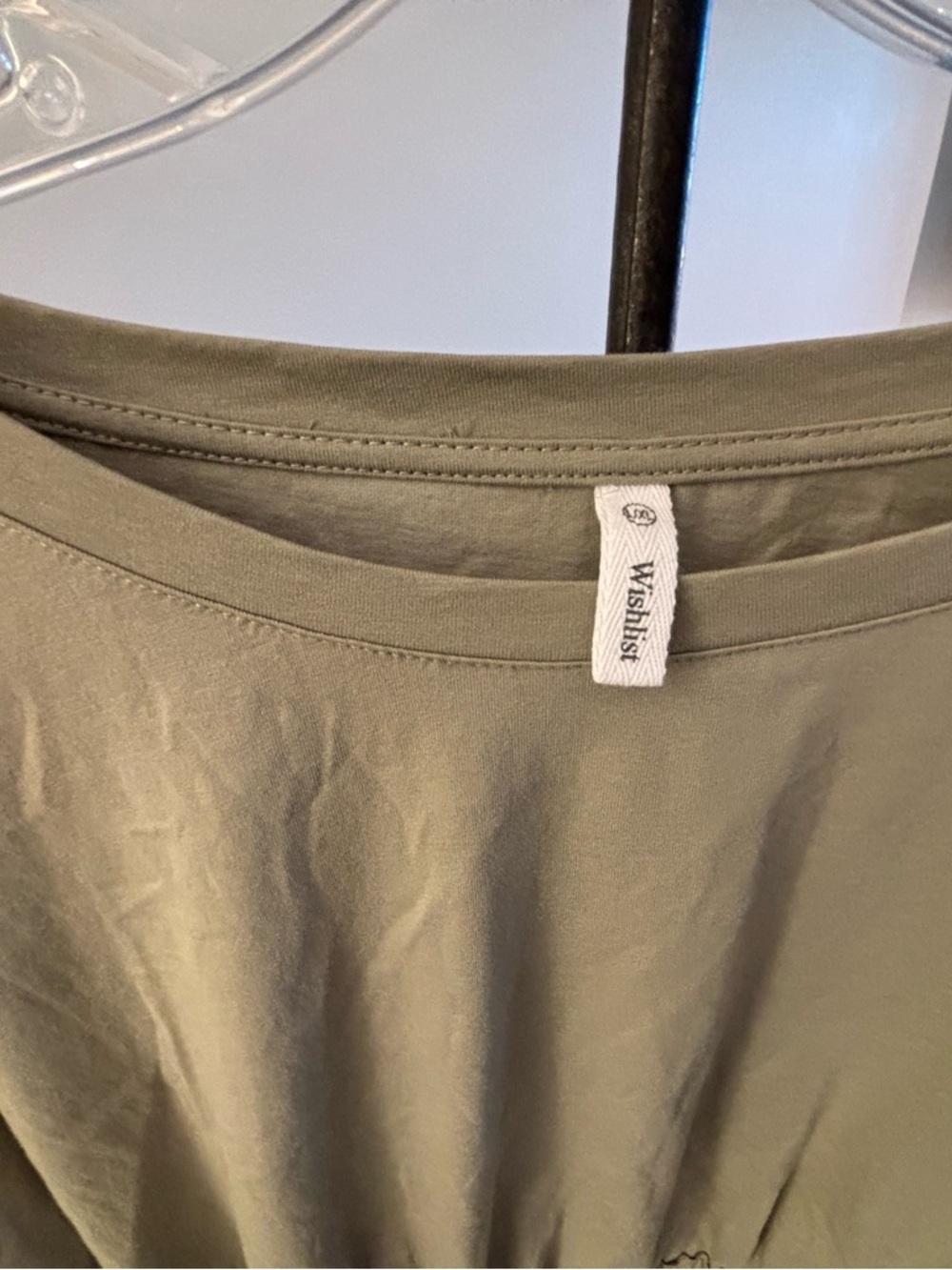 Wishlist Sage Green Long Sleeve Smocked Waist Top - Picture 3 of 9